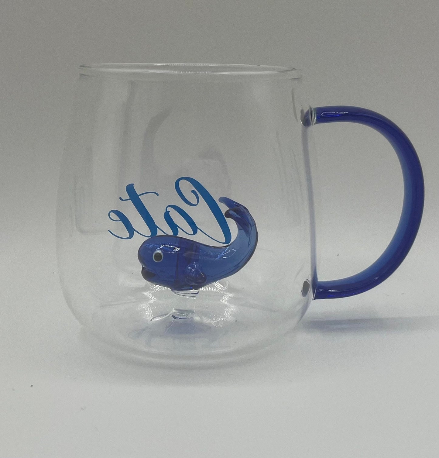Glass cups with 3D figures. Personalized Coffee Cup Glass , Gifts for Women, Friends, Bridesmaids Personalized Glass Cup, cute tea cup,
