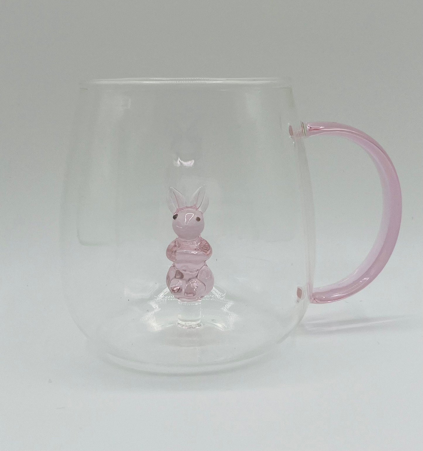 Glass cups with 3D figures. Personalized Coffee Cup Glass , Gifts for Women, Friends, Bridesmaids Personalized Glass Cup, cute tea cup,