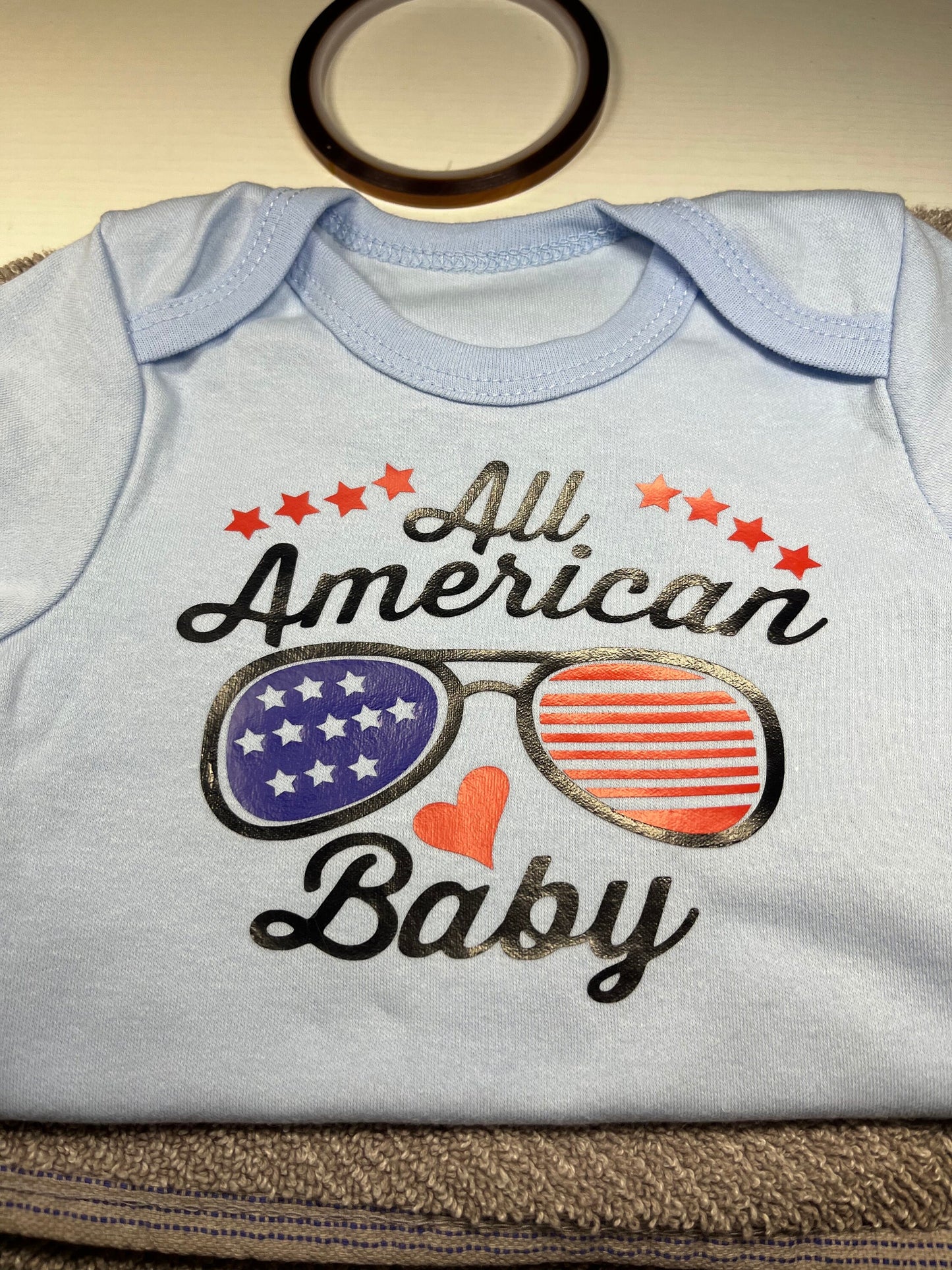 Bodysuits for girls and boys. Special clothes for Independence Day for your child with his name.