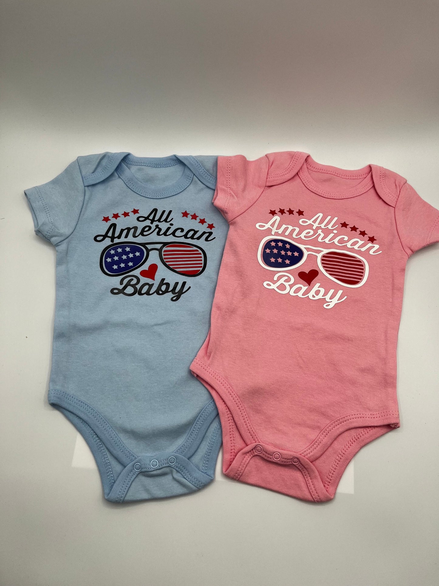 Bodysuits for girls and boys. Special clothes for Independence Day for your child with his name.