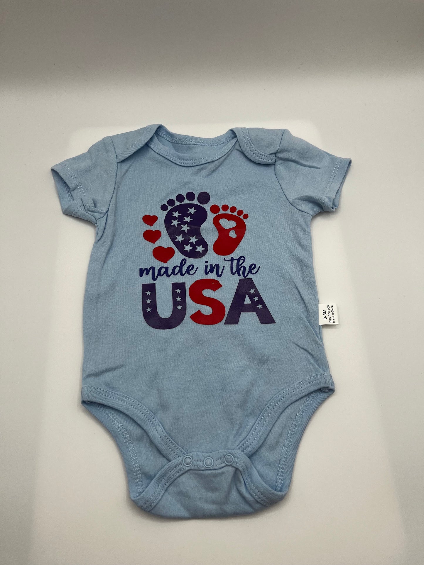 Bodysuit for toddler, independent day toddler outfit, made in America clothes