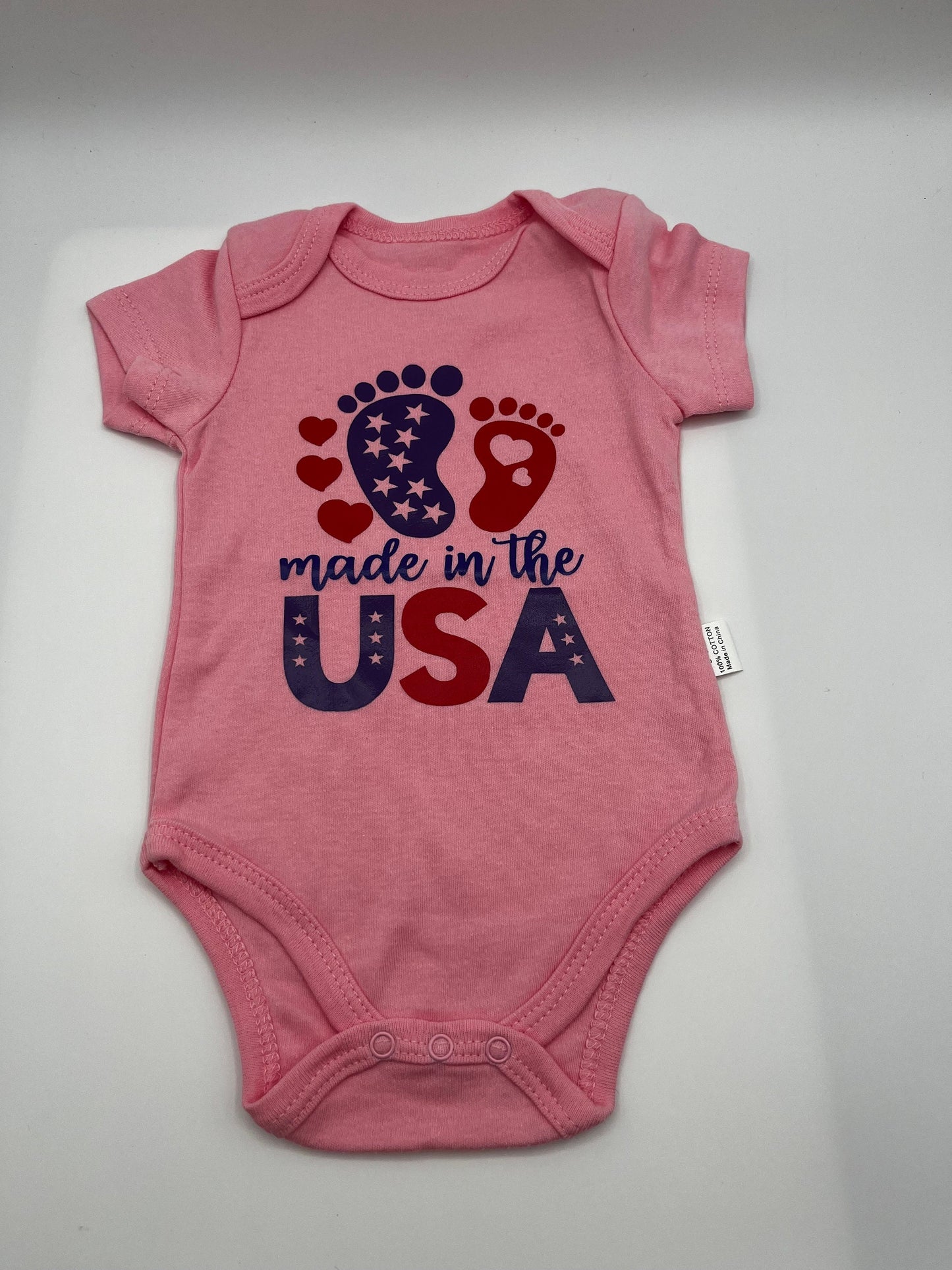 Bodysuit for toddler, independent day toddler outfit, made in America clothes