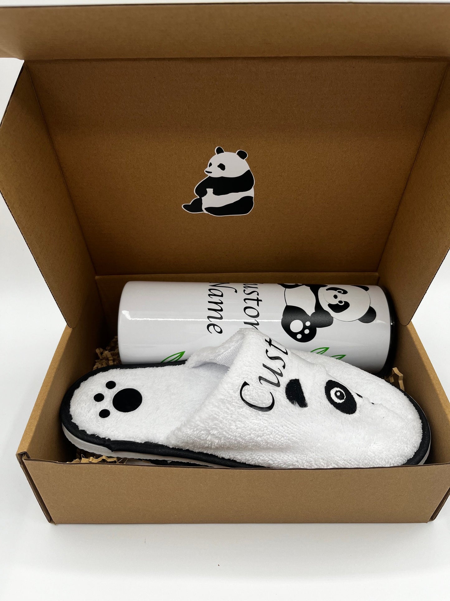 Gift set for kids, tumbler for children, spa parties kids, gift in box, birthday party gift, panda toy gift,