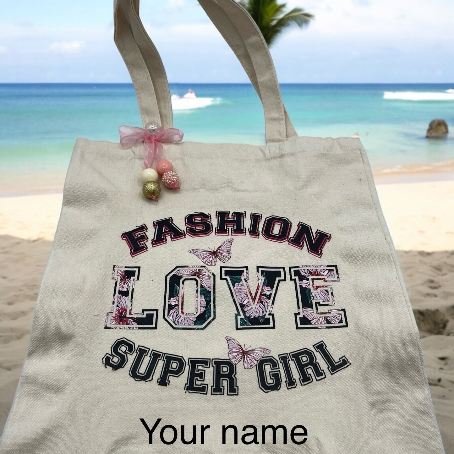 Chic Personalized Tote - Thoughtful Gifts for Mom and Birthday Celebrations, Customizable Canvas Bag - Unique Gift for Her & Stylish Shopper