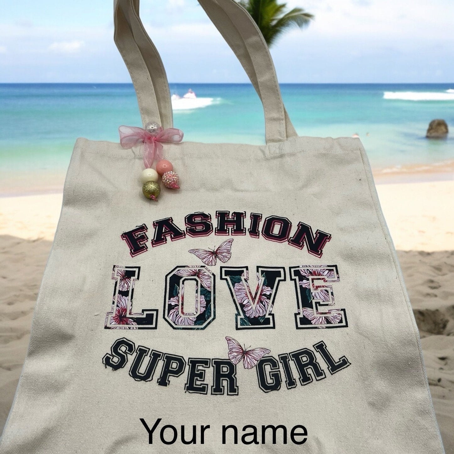 Chic Personalized Tote - Thoughtful Gifts for Mom and Birthday Celebrations, Customizable Canvas Bag - Unique Gift for Her & Stylish Shopper