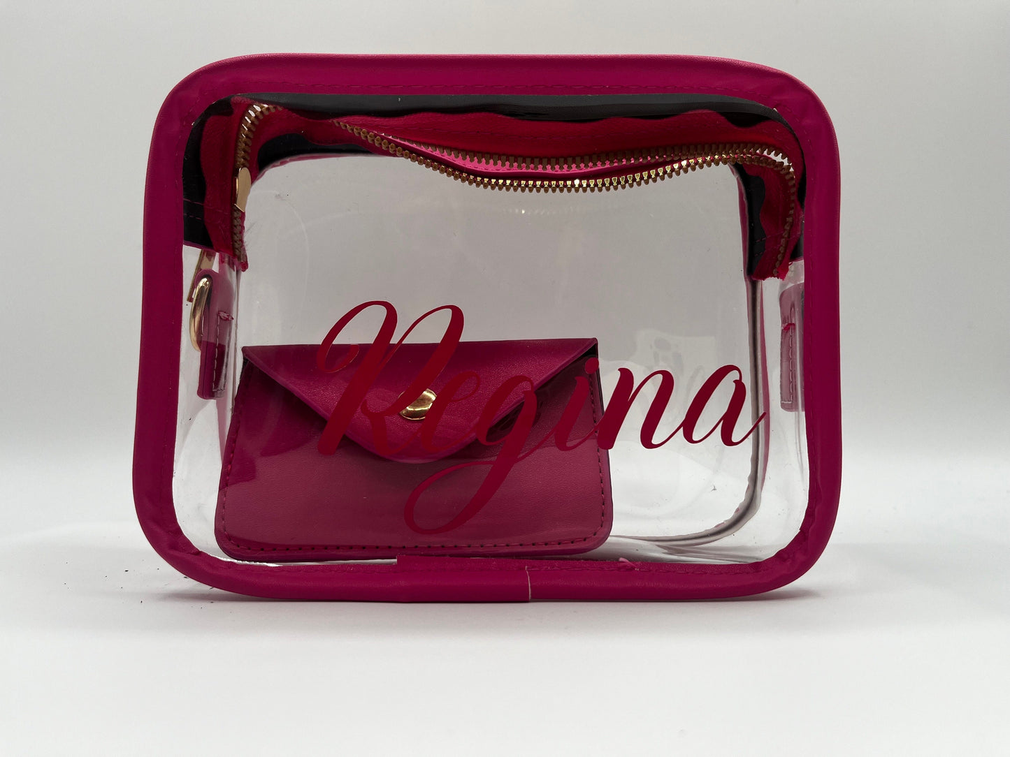 Clear Stadium Bag Crossbody, Game day bag, Makeup bag, Purse, Clear Bag with Strap, Transparent Bag for Stadium, Clear Concert Bag