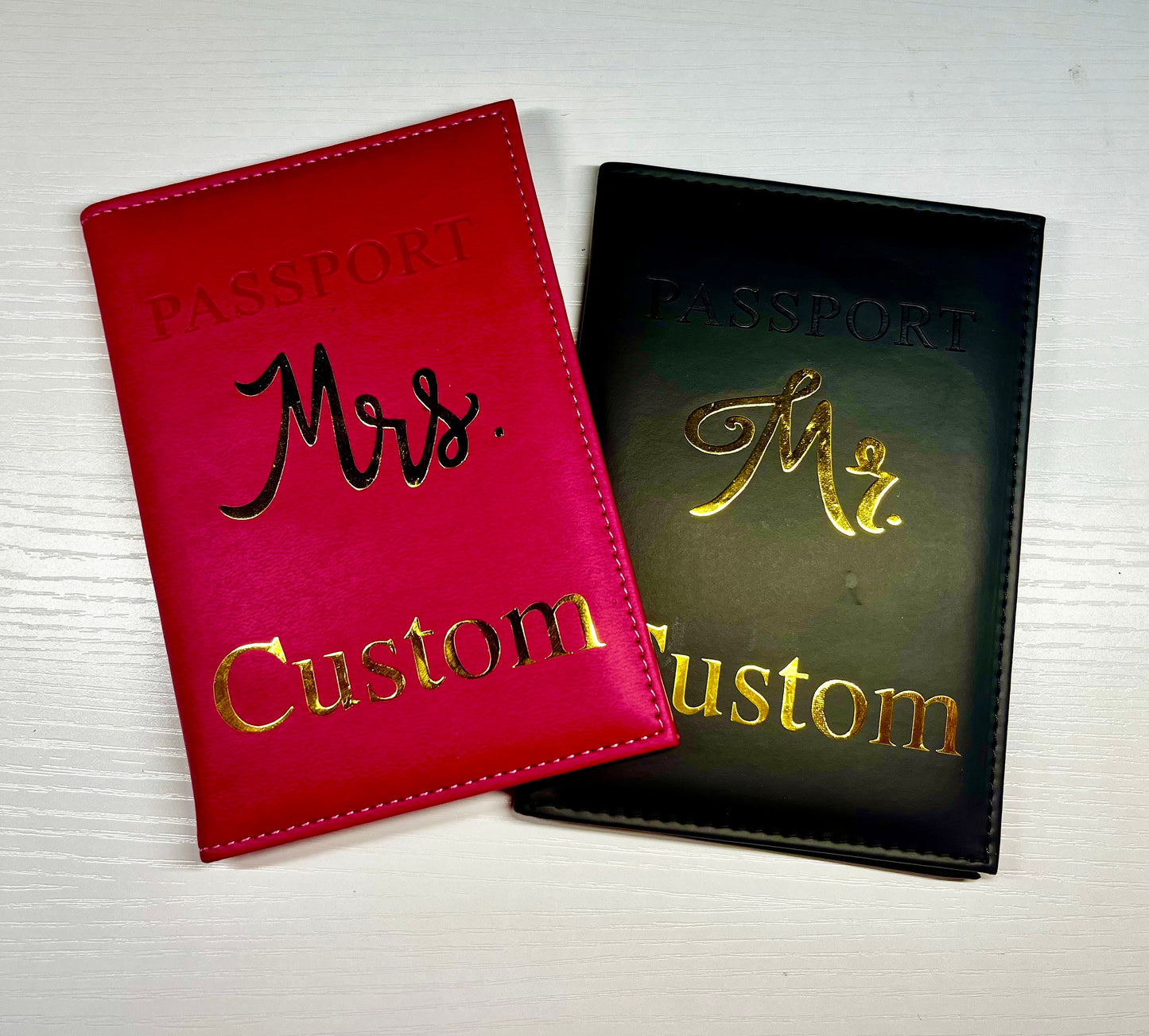 Passport cover, customs passport cover, gift for her and him, honeymoon accessories, travel supplies, wedding gift
