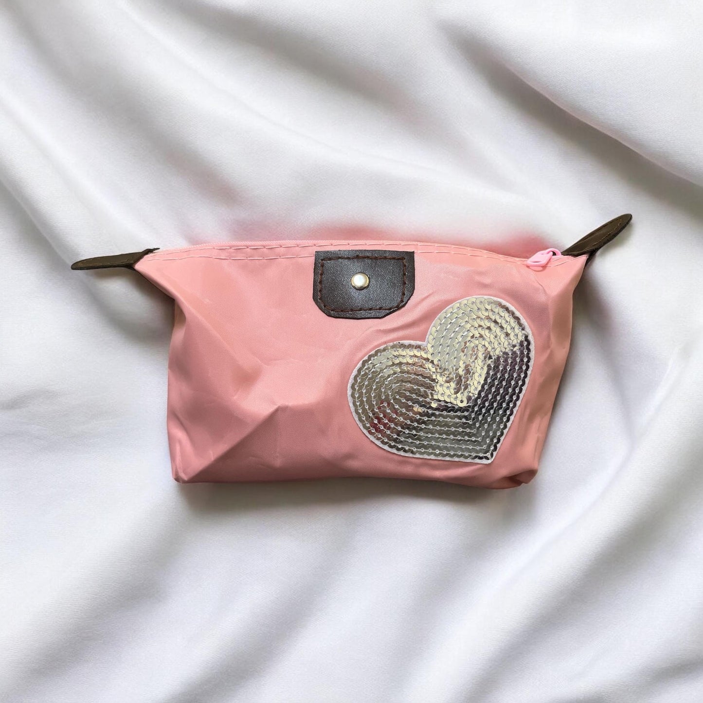 Personalized Makeup Bag, Beach Wedding Favor, Cosmetic Bag with name, Toiletry, Bridesmaid Gift, Summer Vacation, Dog lover’s, rhinestones