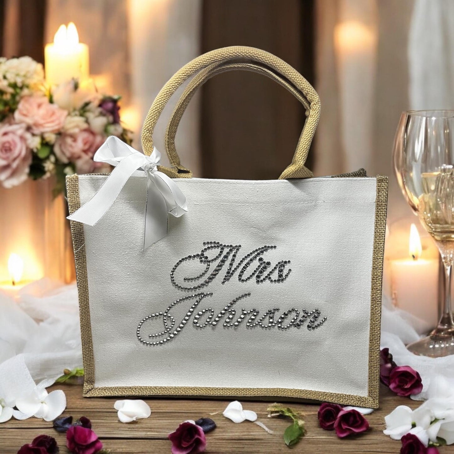 Mrs Bride tote, for wedding party tote, gift for bride and bridesmaids, bachelorette party, bride show, gift for maid of honor, gift for her