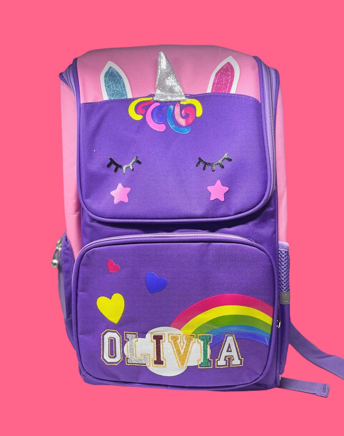 High quality backpack for school, Personalized Rainbow backpack, Backpack with Name, Custom Unicorn backpack, Unicorn gift for girl and boy