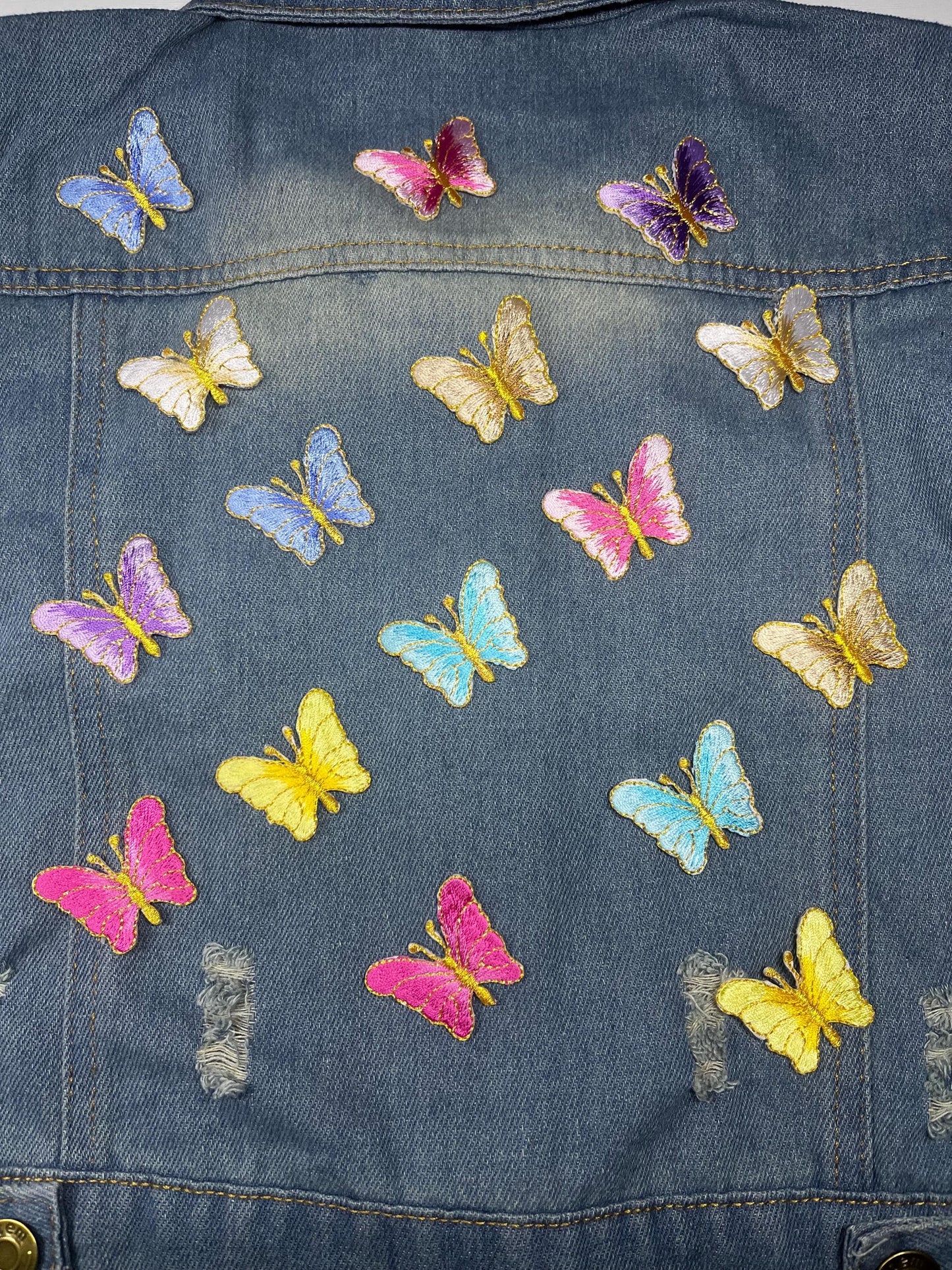 Butterfly iron on patches, custom embroidery patches, Custom Iron on Patches, Custom VELCRO Hook & Loop Patches, Custom Sew On Patches