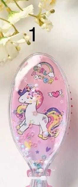 SALE Personalized Unicorn Hairbrush for Girl, Perfect Party Favor & Gift! Custom Hairbrush Unicorn Design. Engraved brush, Unicorn Theme