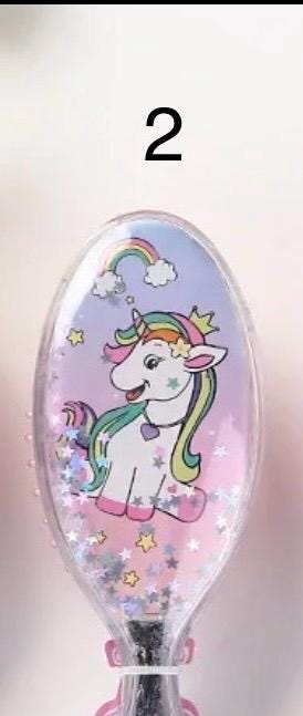 SALE Personalized Unicorn Hairbrush for Girl, Perfect Party Favor & Gift! Custom Hairbrush Unicorn Design. Engraved brush, Unicorn Theme