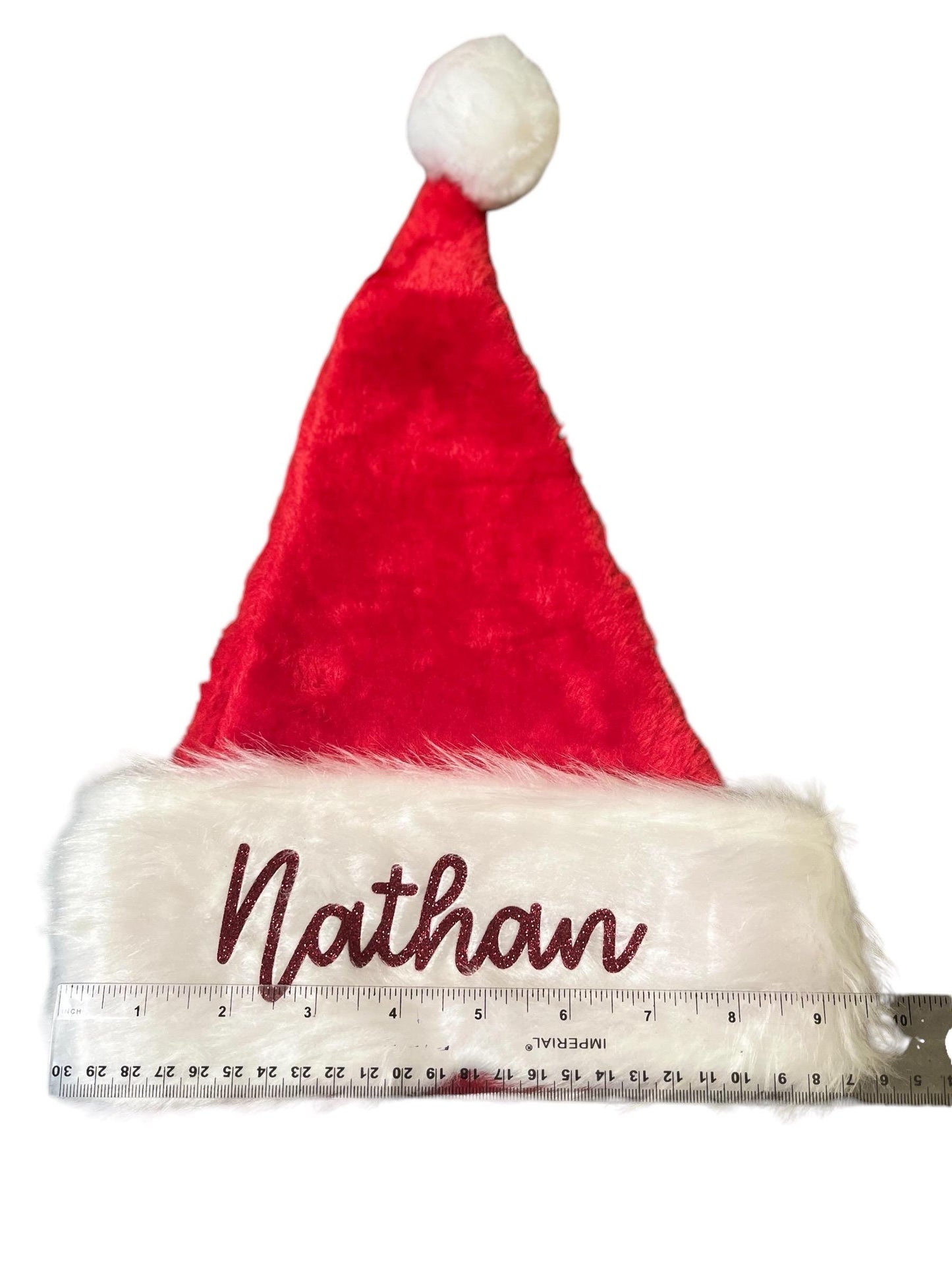SALE Personalized Santa Hat, Customized Santa Hats, Custom Christmas Hats, Santa Hats, Holiday Hats, Velvet Santa Hats for Adult and kids