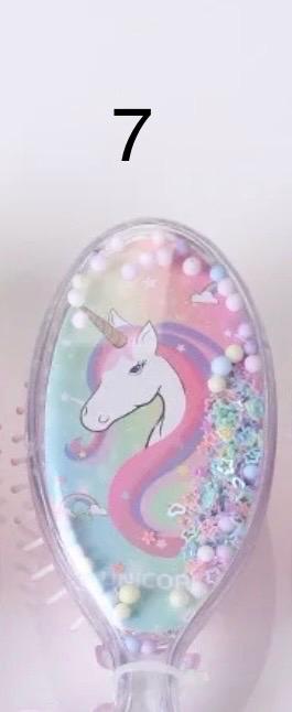 SALE Personalized Unicorn Hairbrush for Girl, Perfect Party Favor & Gift! Custom Hairbrush Unicorn Design. Engraved brush, Unicorn Theme