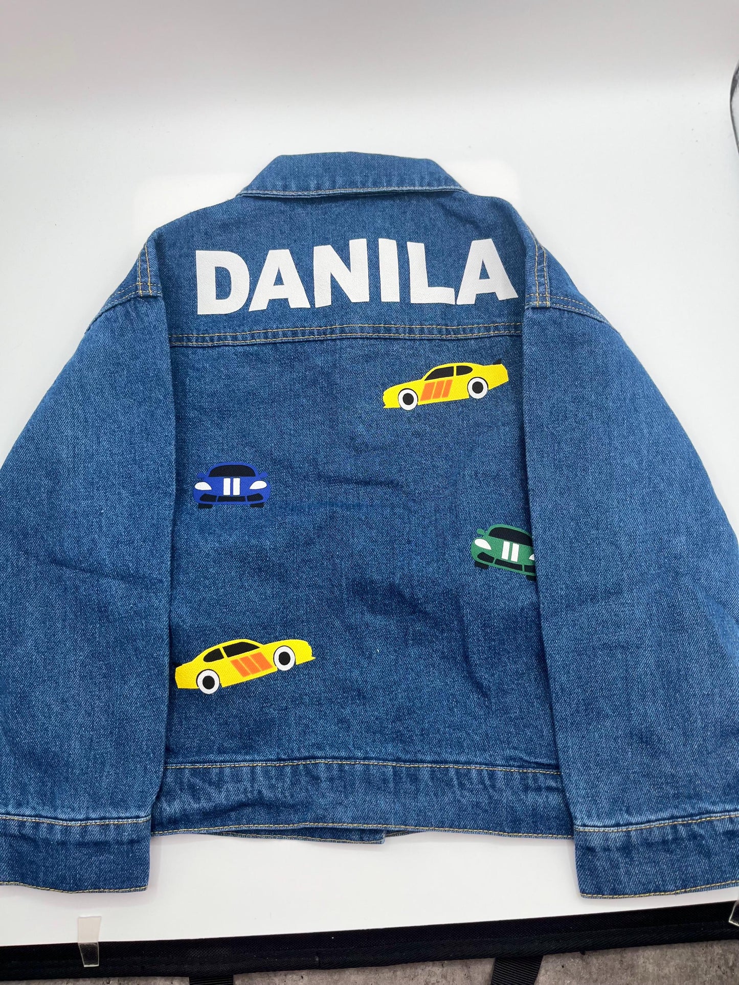 Personalized Denim Jacket, Trendy 3D Puff Coat for Kids, Unique Gift, Stylish Jean Jacket, Personalized Denim with Name, Gift for Boys