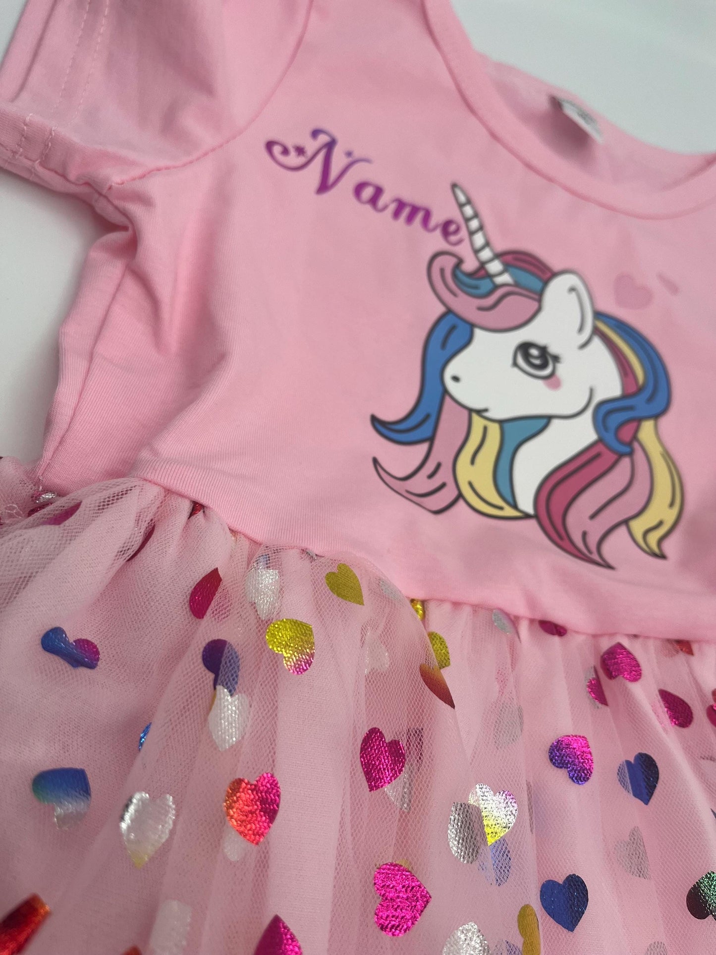 Unicorn tutu dress for girls, sparkly dress with wings with Personalized Touch, Kids Personalized Dress, Birthday Dress, Unicorn lover gift