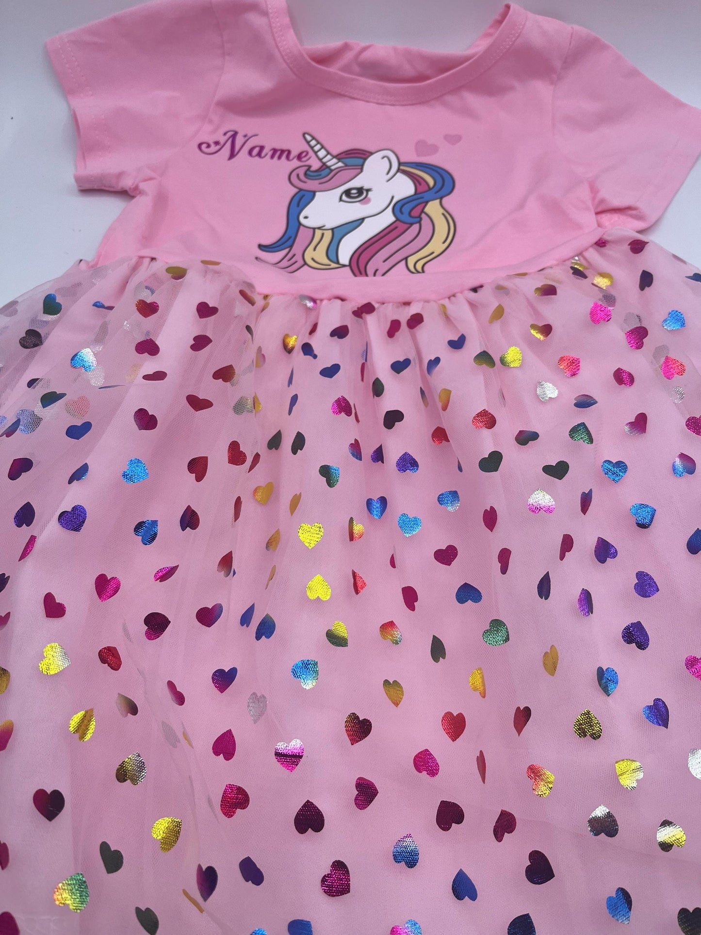 Unicorn tutu dress for girls, sparkly dress with wings with Personalized Touch, Kids Personalized Dress, Birthday Dress, Unicorn lover gift