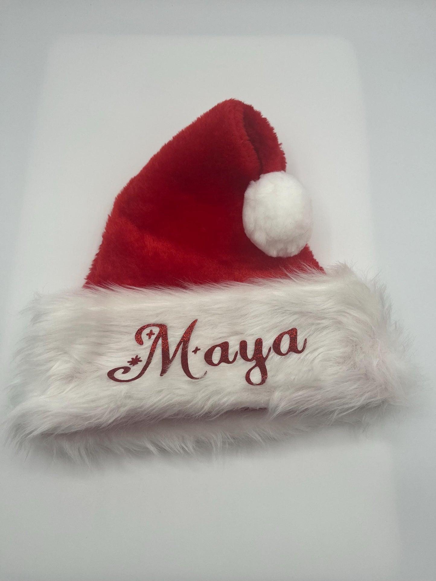 SALE Personalized Santa Hat, Customized Santa Hats, Custom Christmas Hats, Santa Hats, Holiday Hats, Velvet Santa Hats for Adult and kids
