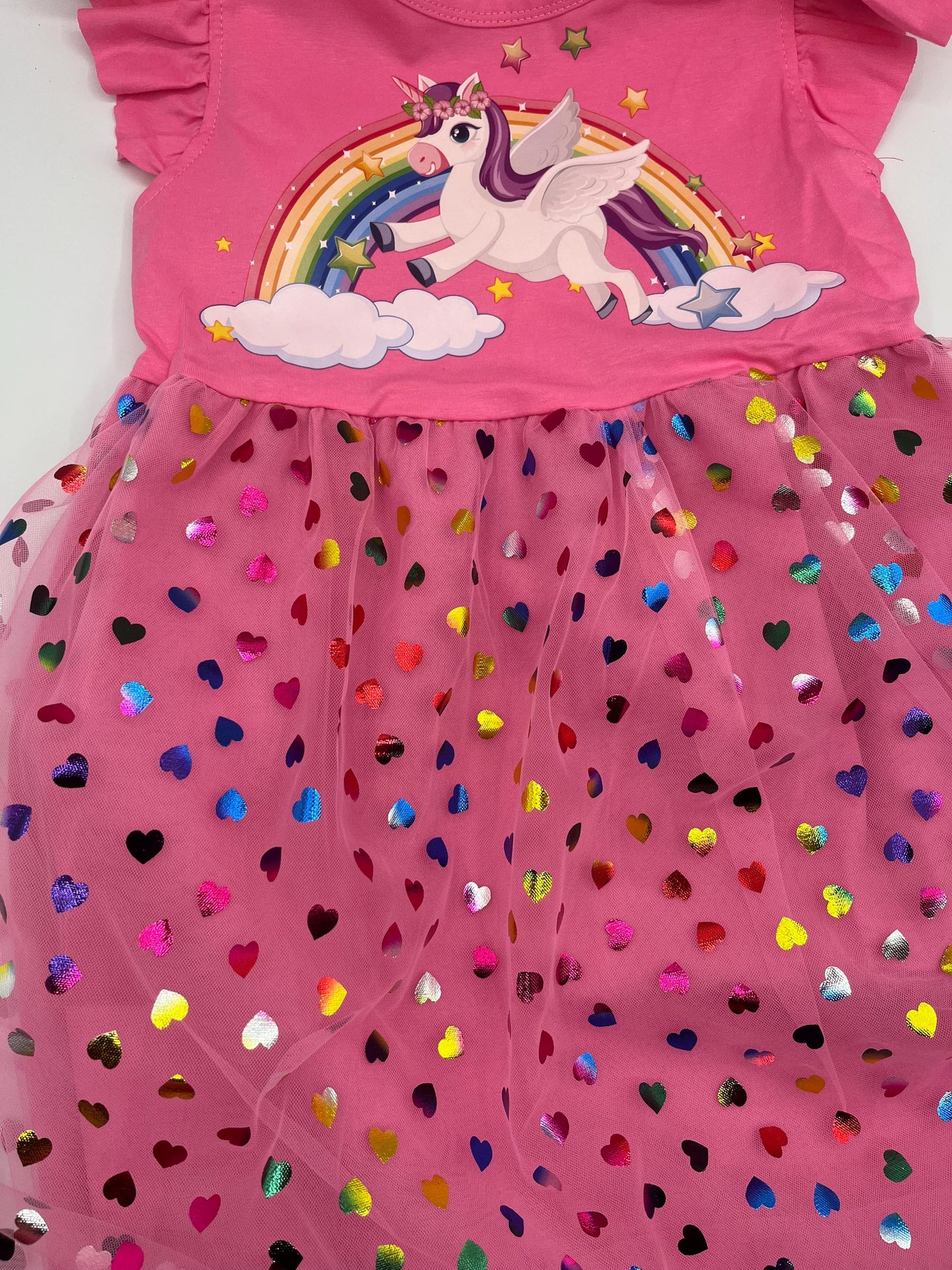 Unicorn tutu dress for girls, sparkly dress with wings with Personalized Touch, Kids Personalized Dress, Birthday Dress, Unicorn lover gift