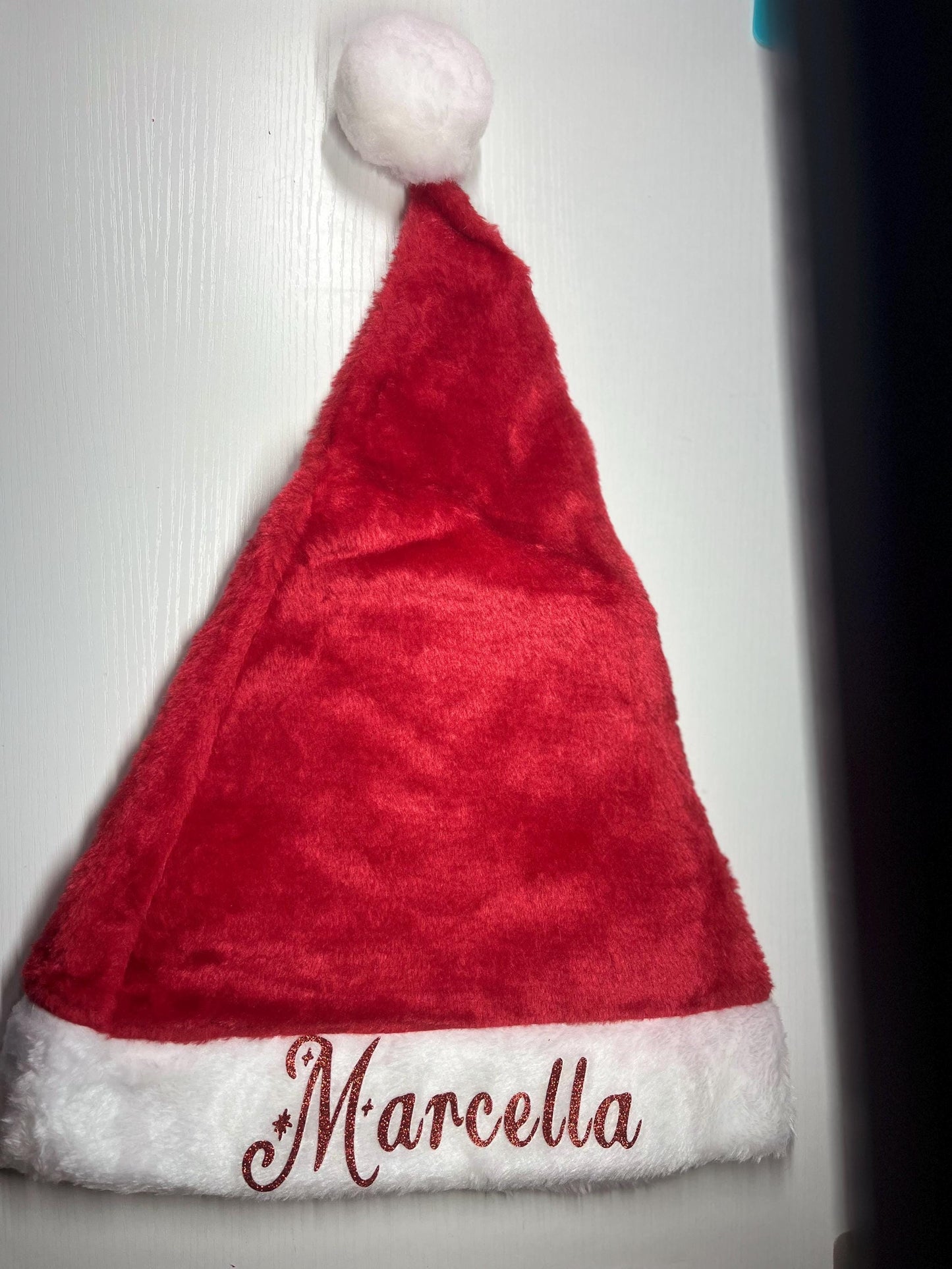 SALE Personalized Santa Hat, Customized Santa Hats, Custom Christmas Hats, Santa Hats, Holiday Hats, Velvet Santa Hats for Adult and kids