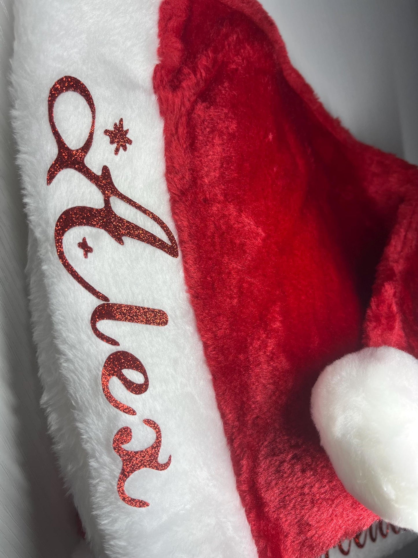 SALE Personalized Santa Hat, Customized Santa Hats, Custom Christmas Hats, Santa Hats, Holiday Hats, Velvet Santa Hats for Adult and kids