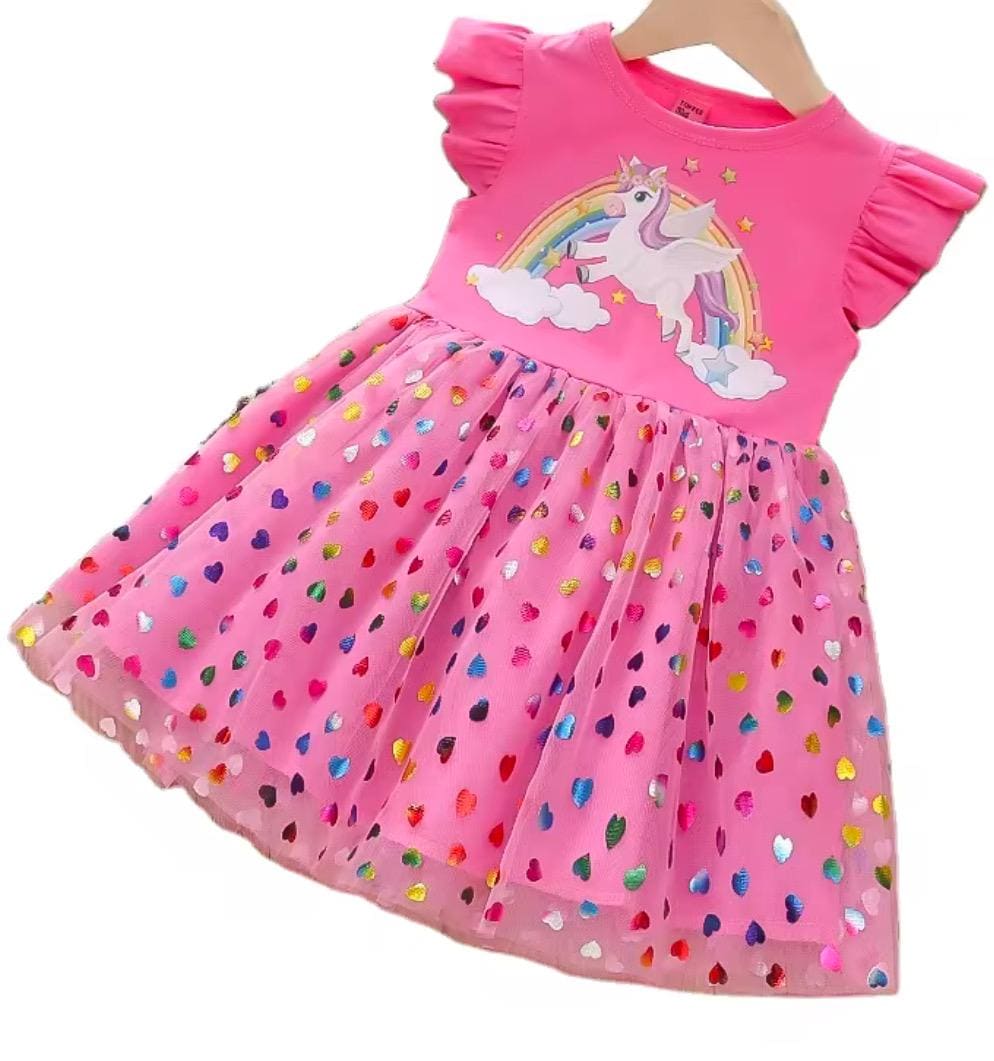 Unicorn tutu dress for girls, sparkly dress with wings with Personalized Touch, Kids Personalized Dress, Birthday Dress, Unicorn lover gift