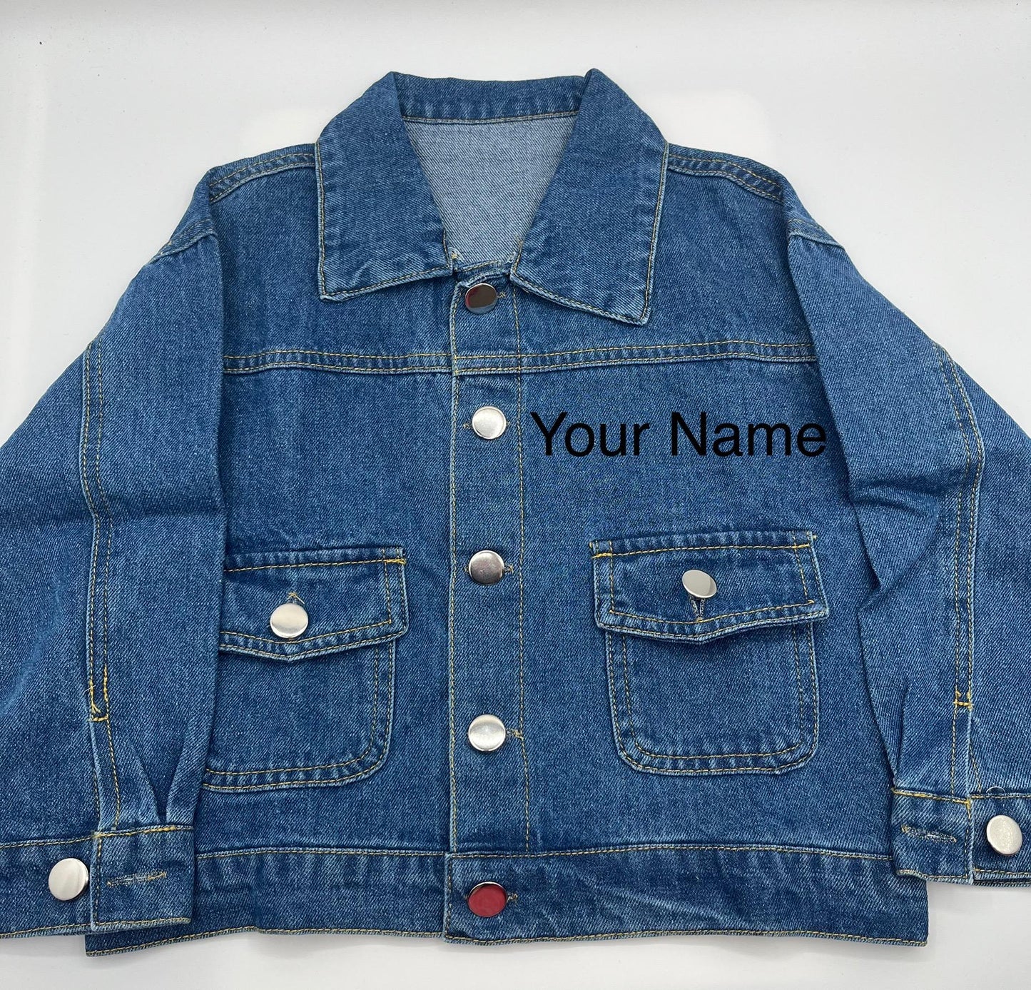 Personalized Unicorn Denim Jacket for Kids, Custom Flower Girl Gift, Toddler Jean Outerwear, Personalized Kids Denim Jacket, Custom Toddler