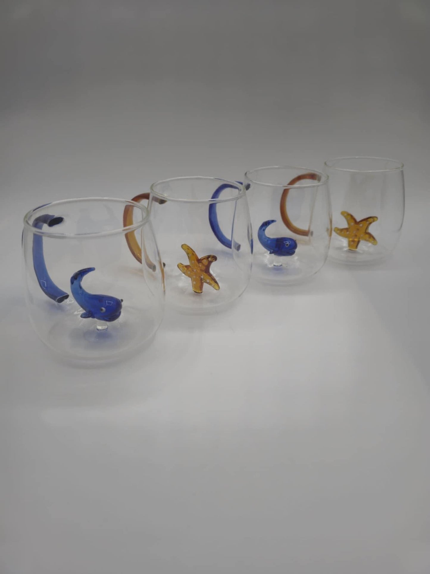 Set of 2, 4, 6 glass mug, Easter gift, Gift for birthday, Personalized Glassware Gift Set in a Beautifully Packaged Box with Bow, glass cup