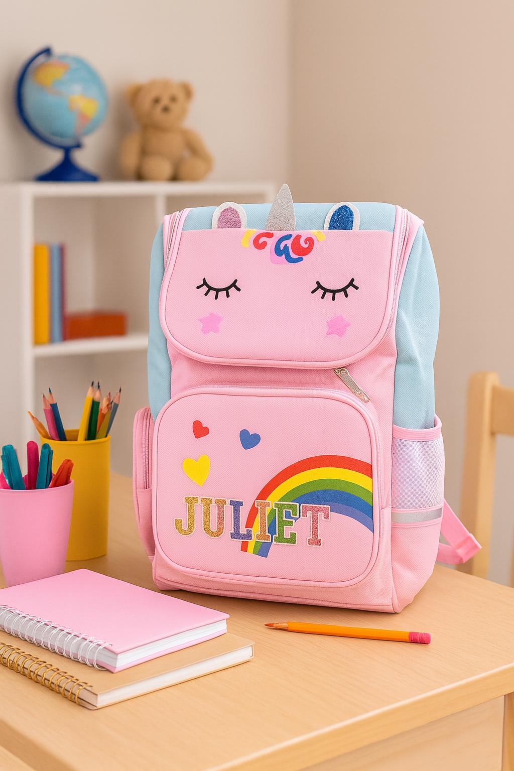 Unicorn Scholar Backpack: High-Quality Nylon Rucksack for Kids, Toddlers & Preschoolers - Perfect School Gift