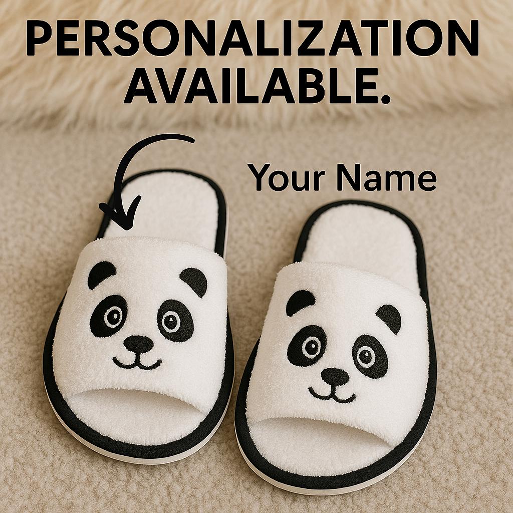 Sale Set of Spa slippers for kids, size 9’’ fluffy slippers for overnight party, gift for kids, weekend spa day