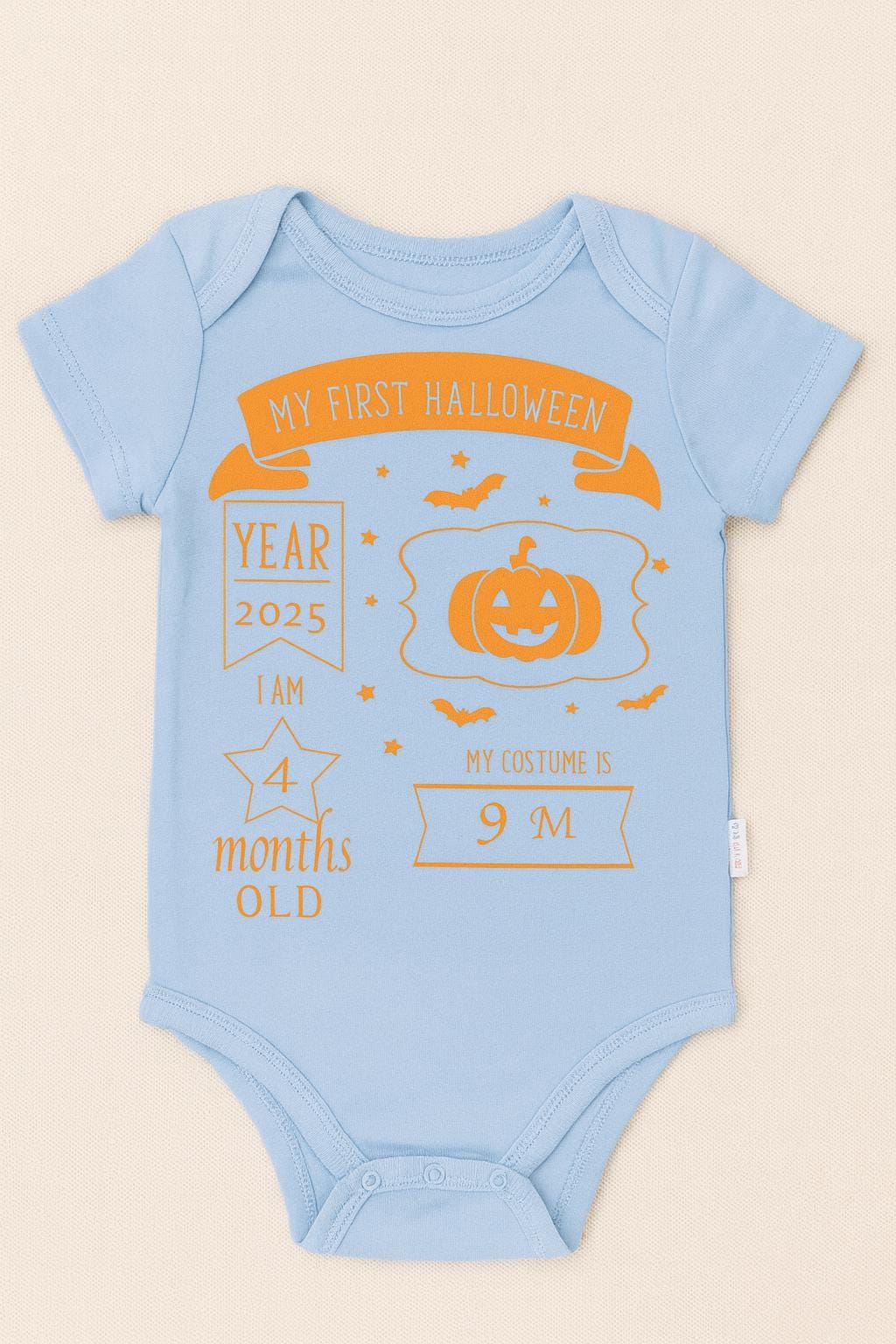 My First Halloween Baby Bodysuit | Infant Halloween Outfit | Baby Girl Boy Clothes | Newborn Halloween Gift | Personalized Baby Outfit