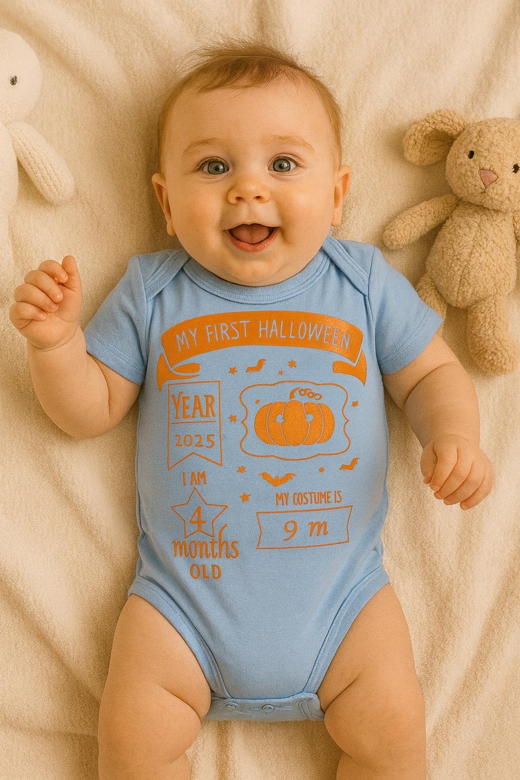 My First Halloween Baby Bodysuit | Infant Halloween Outfit | Baby Girl Boy Clothes | Newborn Halloween Gift | Personalized Baby Outfit