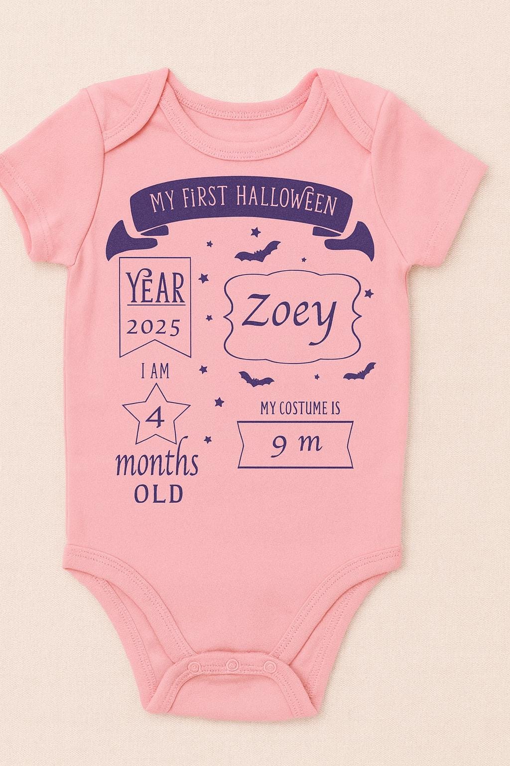 My First Halloween Baby Bodysuit | Infant Halloween Outfit | Baby Girl Boy Clothes | Newborn Halloween Gift | Personalized Baby Outfit
