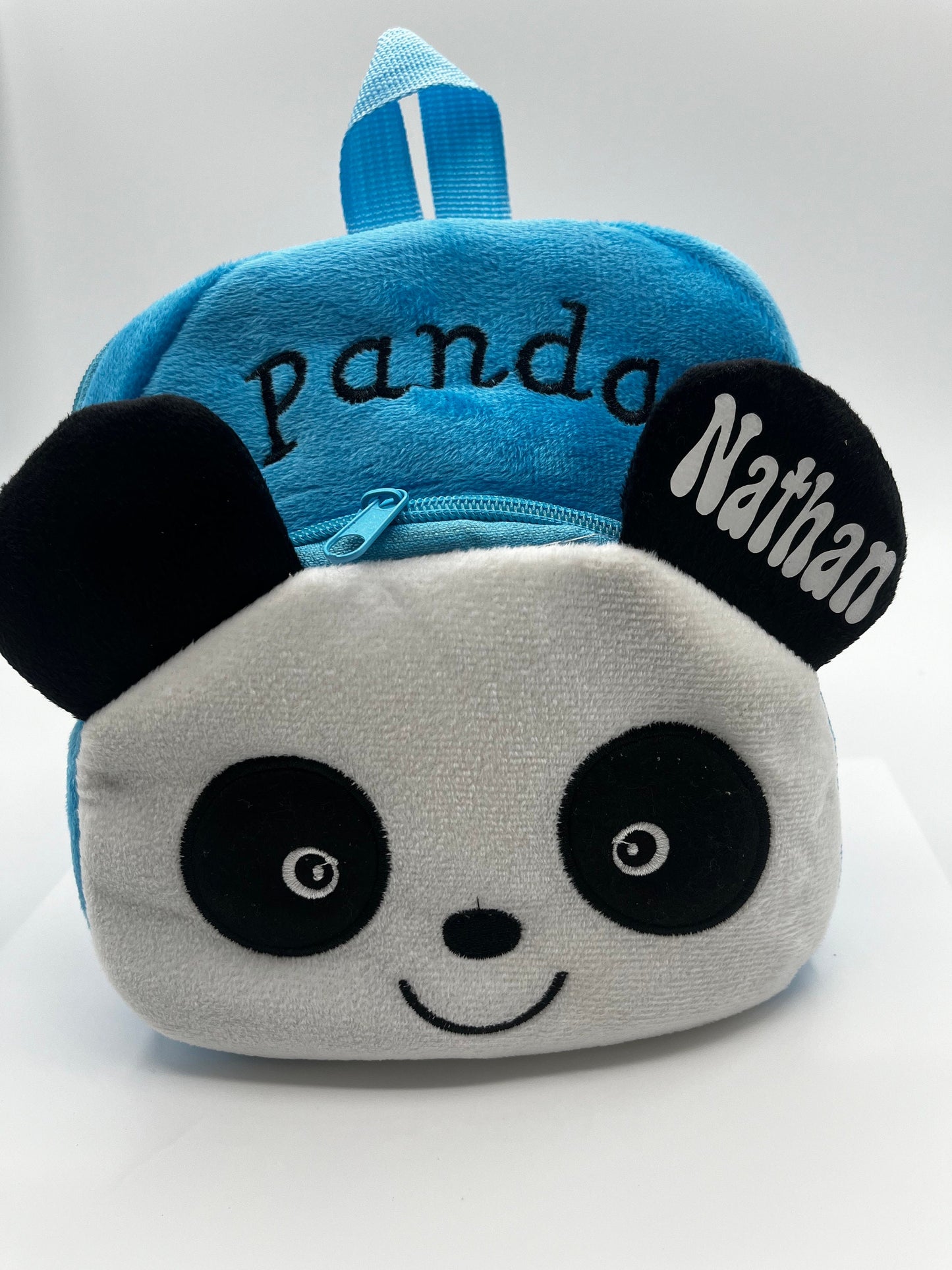 Personalized Panda Backpack: Fluffy Plush Kids Backpack