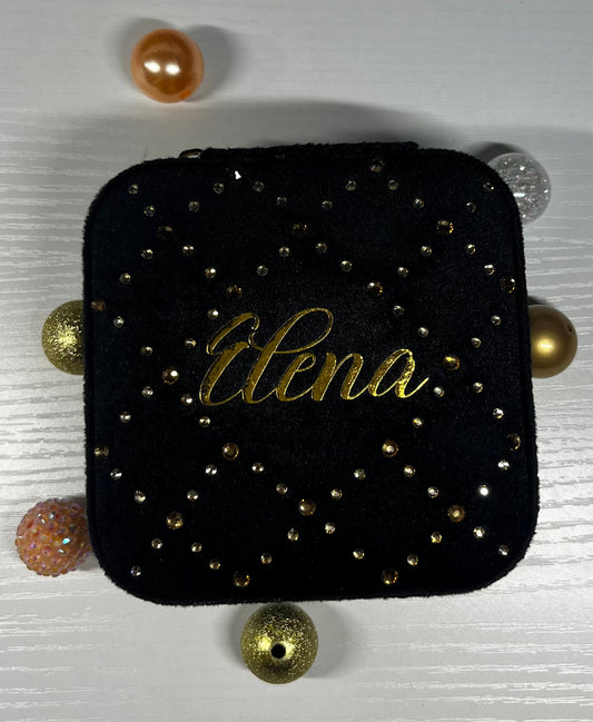 Custom Jewelry Box, Jewelry Travel Case, Bridesmaid Jewelry Box, Bridesmaid Proposal, Bridesmaid gifts, Bridal Party Gift,