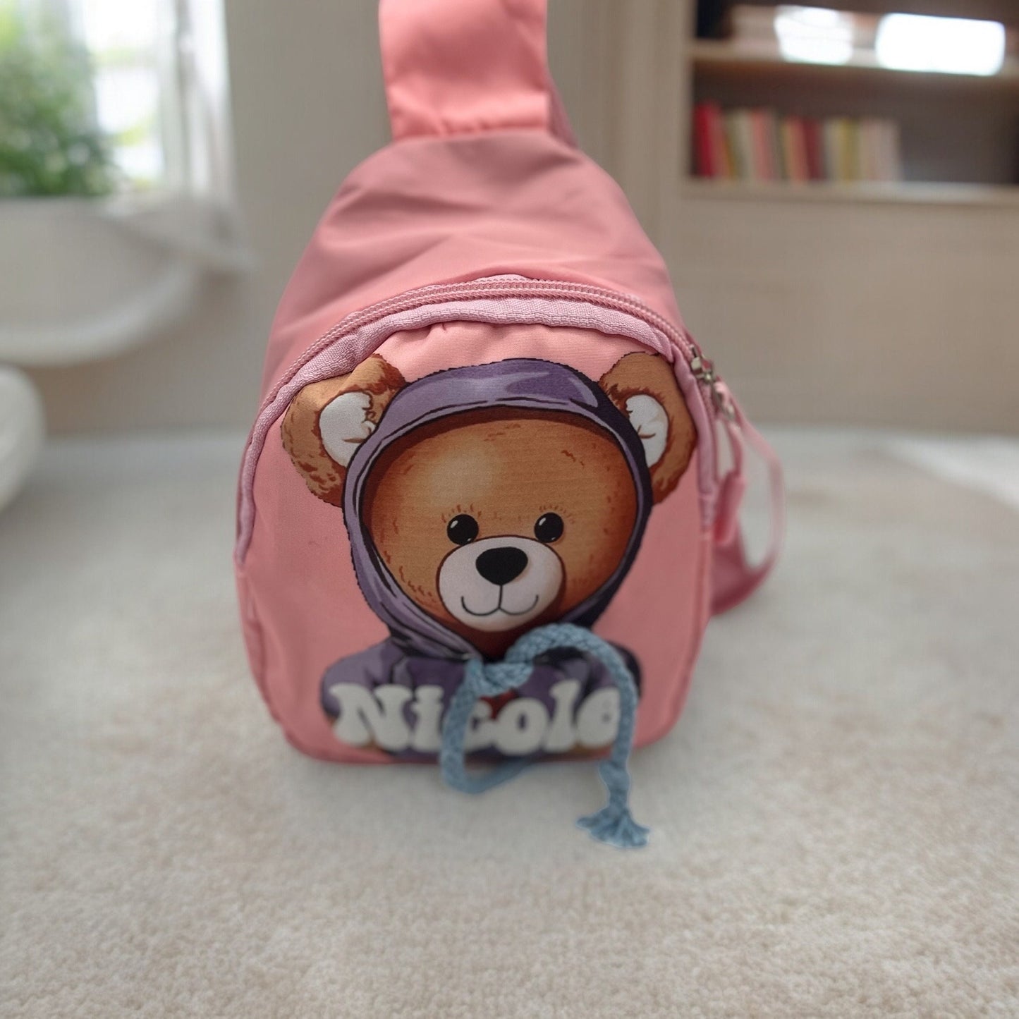 Personalized Toddler Backpack, Custom Teddy Bear Mini Bag