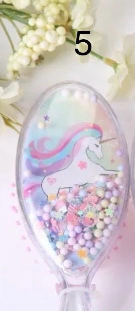 SALE Personalized Unicorn Hairbrush for Girl, Perfect Party Favor & Gift! Custom Hairbrush Unicorn Design. Engraved brush, Unicorn Theme