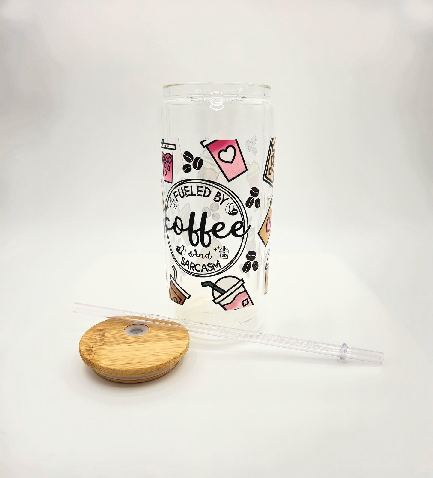 SALE Buy 1 get 2nd free, Custom  Glass Can Soda Cup with Lid and Straw - Bridesmaid Gift Idea - Custom Proposal Gifts, Bachelorette Party,