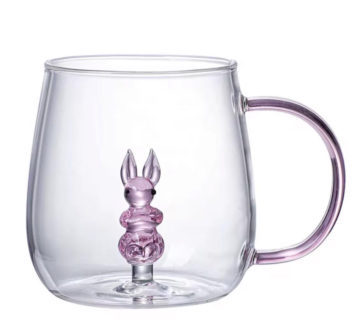 Set of 2, 4, 6 glass mug, Easter gift, Gift for birthday, Personalized Glassware Gift Set in a Beautifully Packaged Box with Bow, glass cup