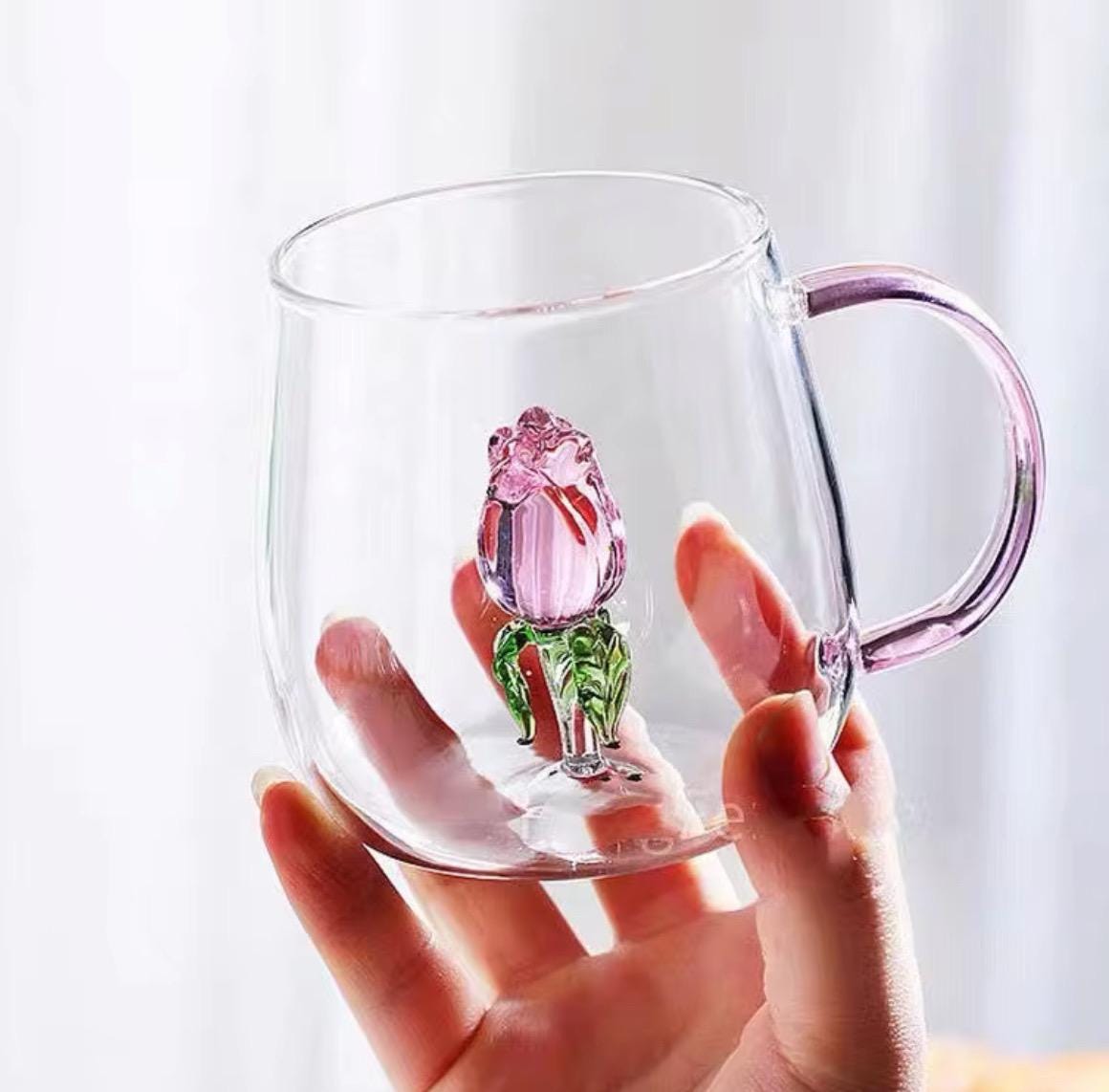 Set of 2, 4, 6 glass mug, Easter gift, Gift for birthday, Personalized Glassware Gift Set in a Beautifully Packaged Box with Bow, glass cup