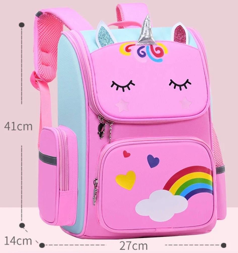 Personalized Unicorn Backpack: Rainbow School Bag