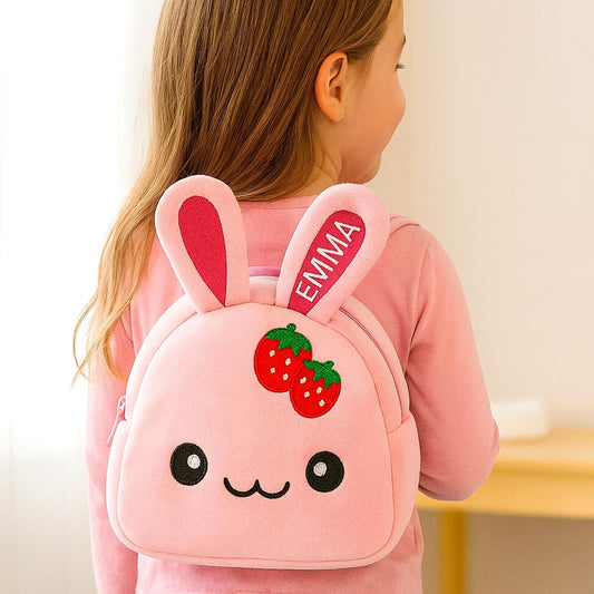 EASTER SALE Personalized Children's Backpack with Name, Kids Bunny Backpack, First Bag for Toddler, Kindergarten Backpack, Children's Gift