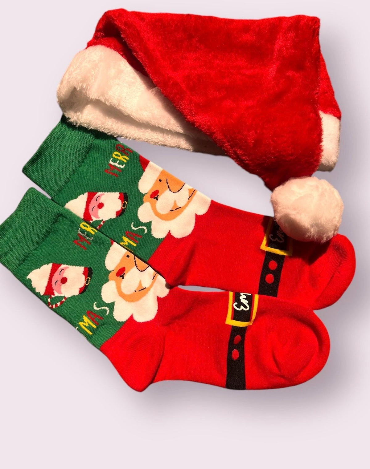 Personalized Santa Socks: Custom Name Christmas Gift