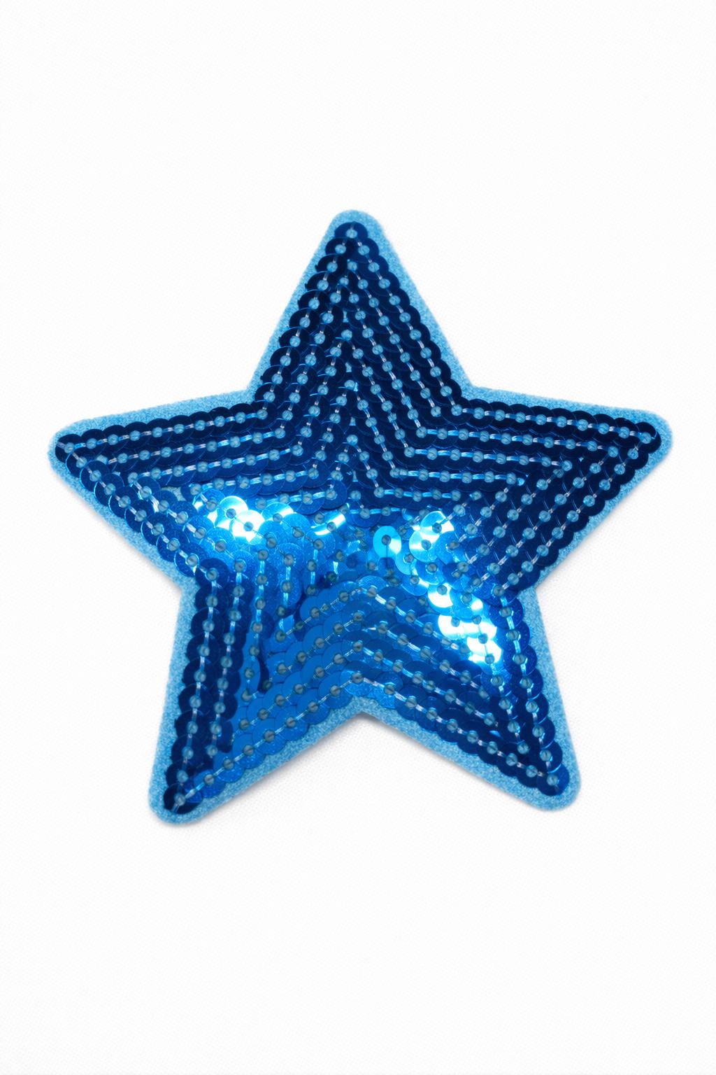 Sequin Heart & Star Iron On Patches, DIY Appliques