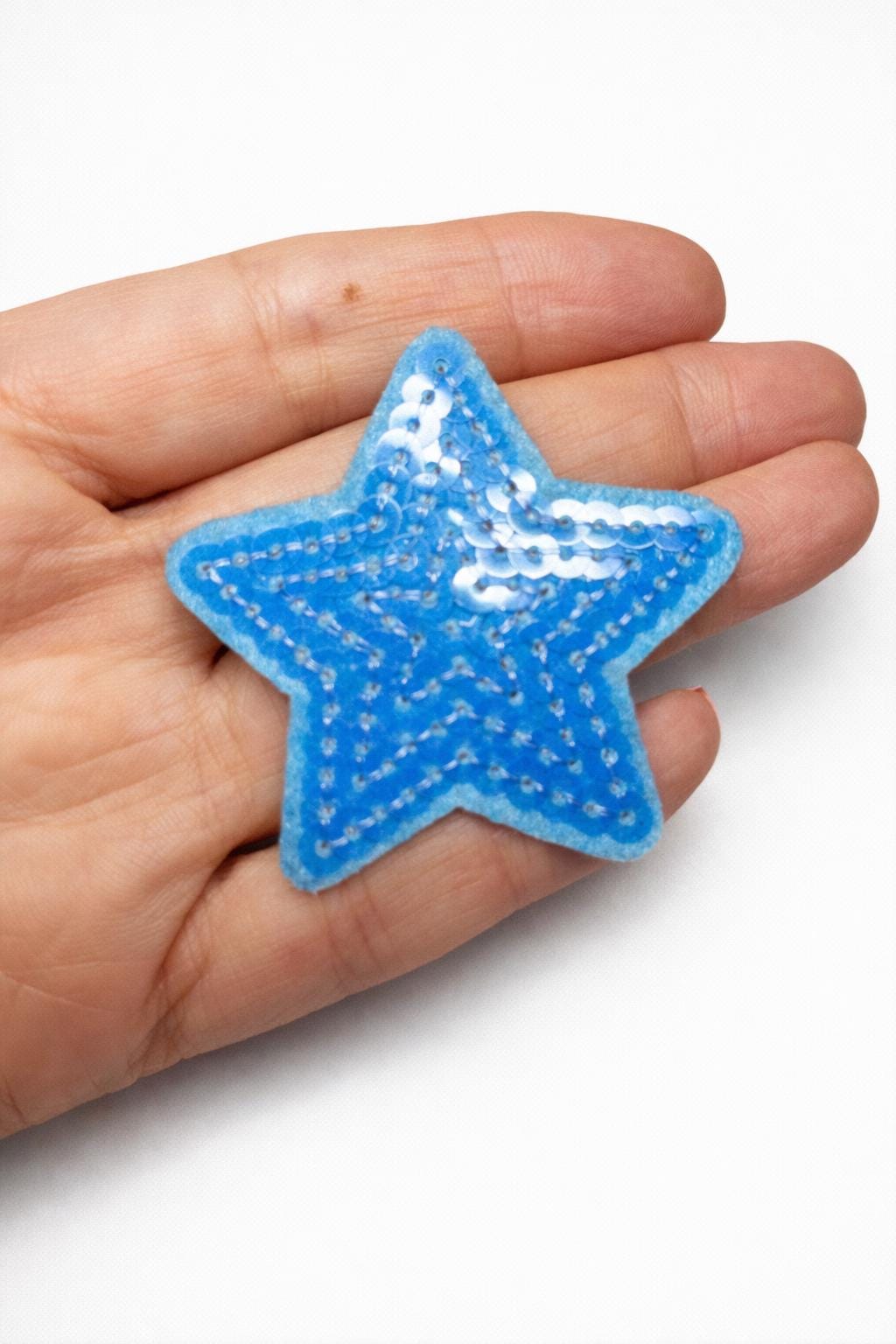 Sequin Heart & Star Iron On Patches, DIY Appliques