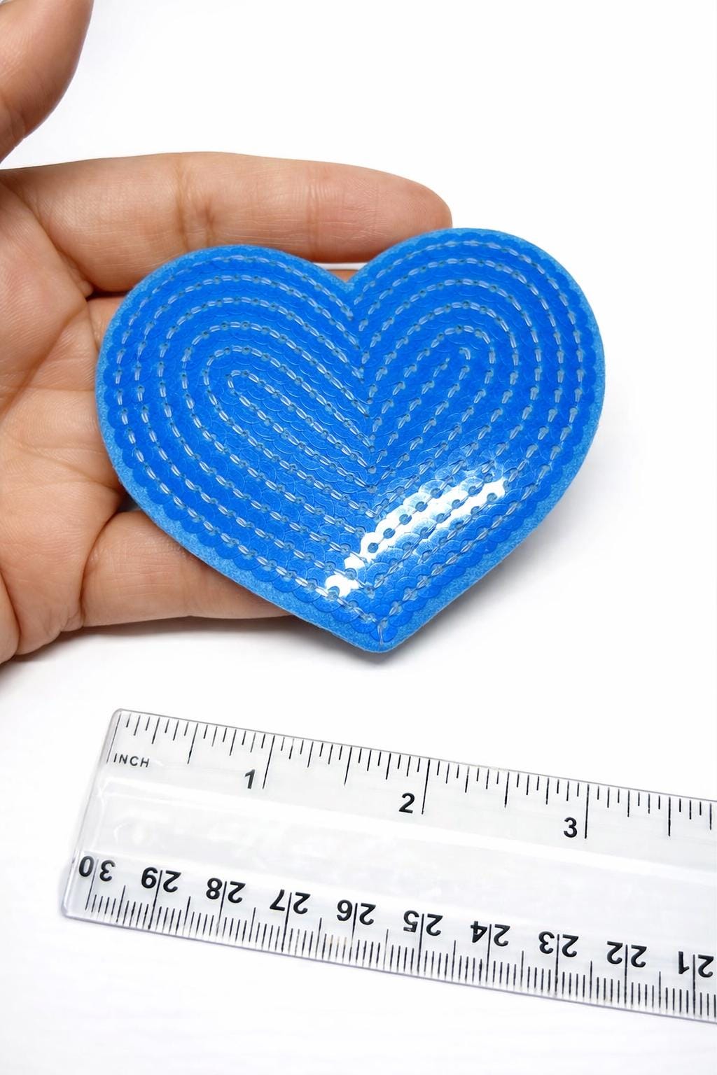 Sequin Heart & Star Iron On Patches, DIY Appliques