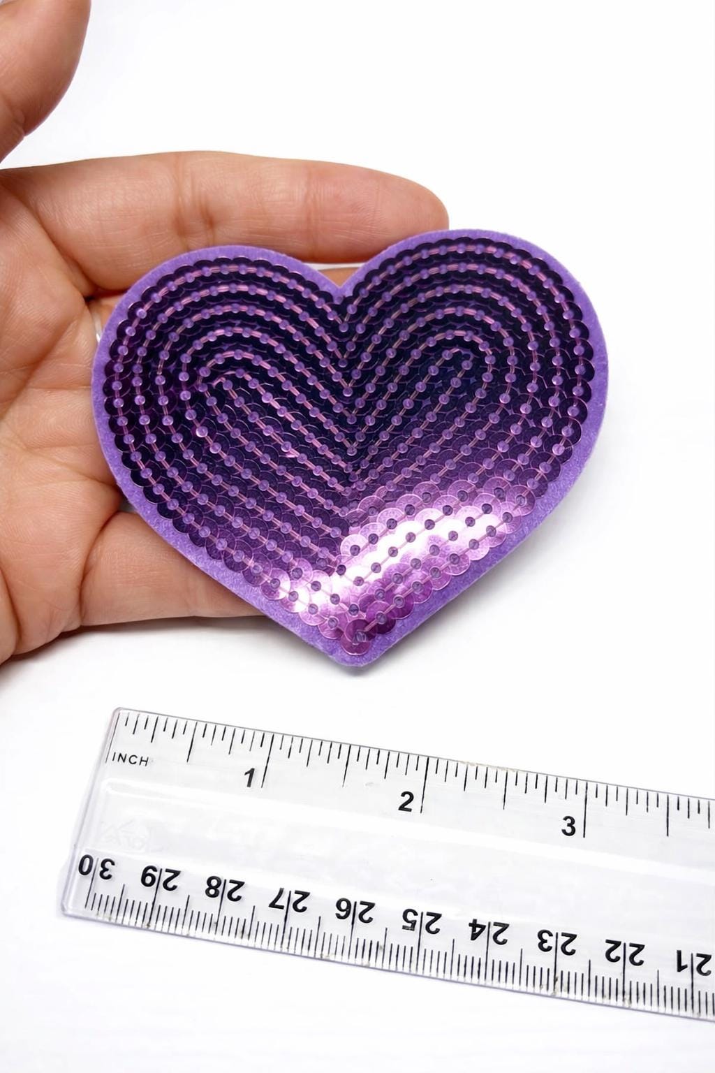 Sequin Heart & Star Iron On Patches, DIY Appliques
