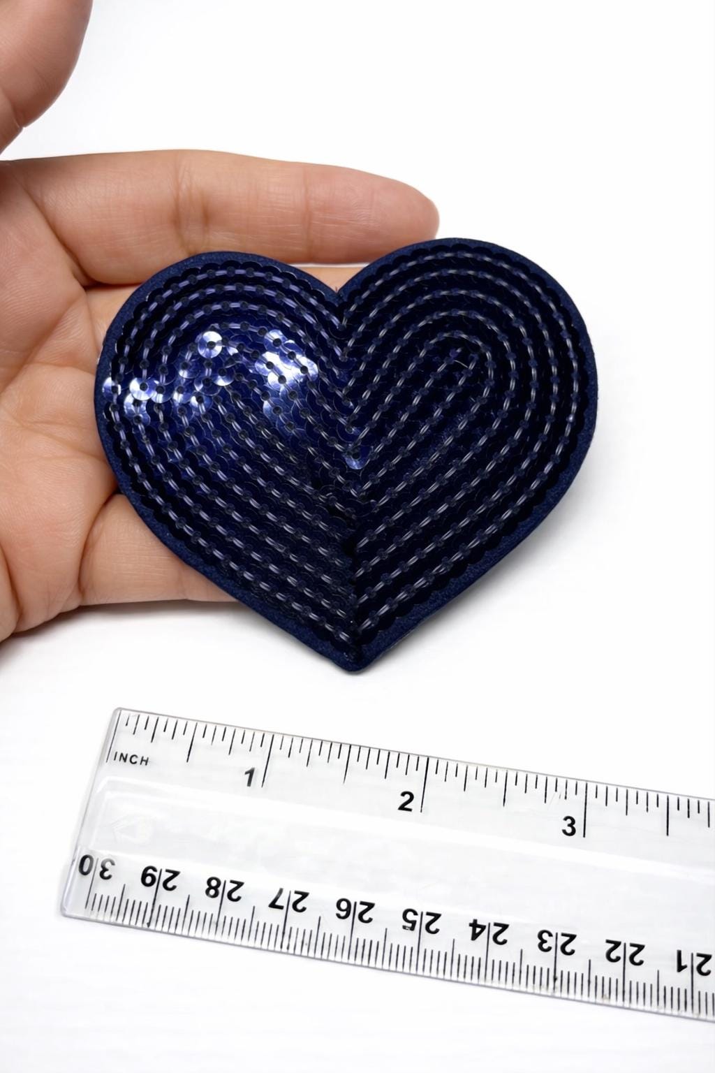 Sequin Heart & Star Iron On Patches, DIY Appliques