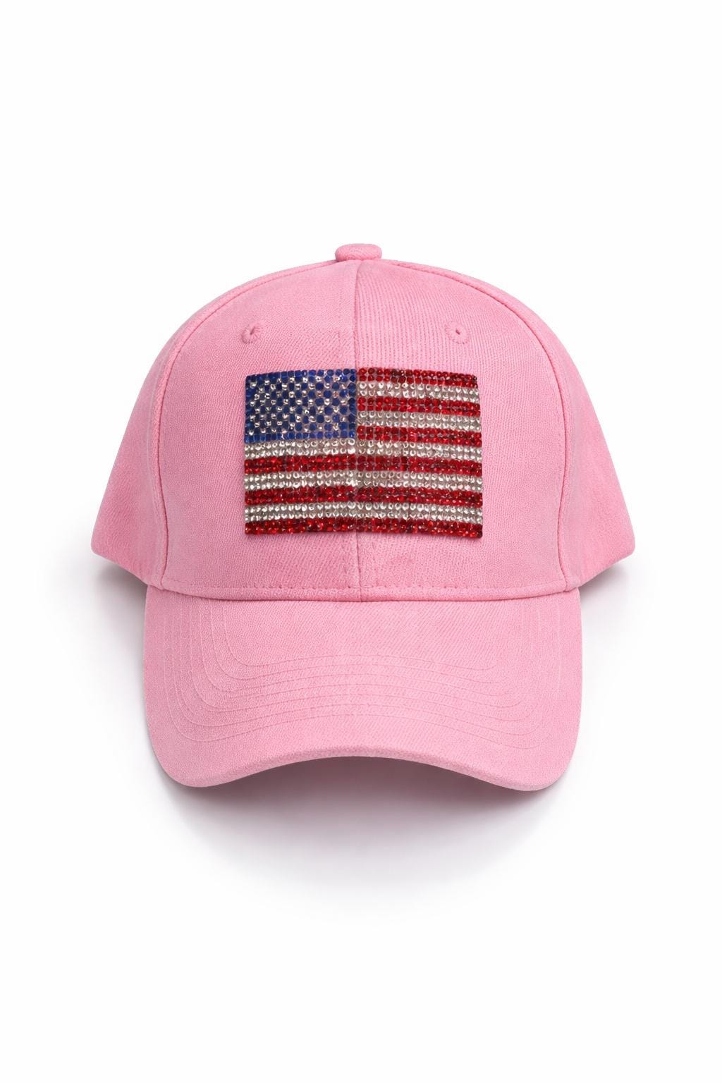 Rhinestone American Flag Baseball Cap, Patriotic USA Hat